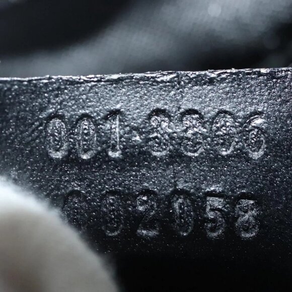 GUCCI GG Canvas Jackie Shoulder Bag Black Silver - Picture 13 of 15